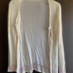 Textured Knit Sweater Cardigan